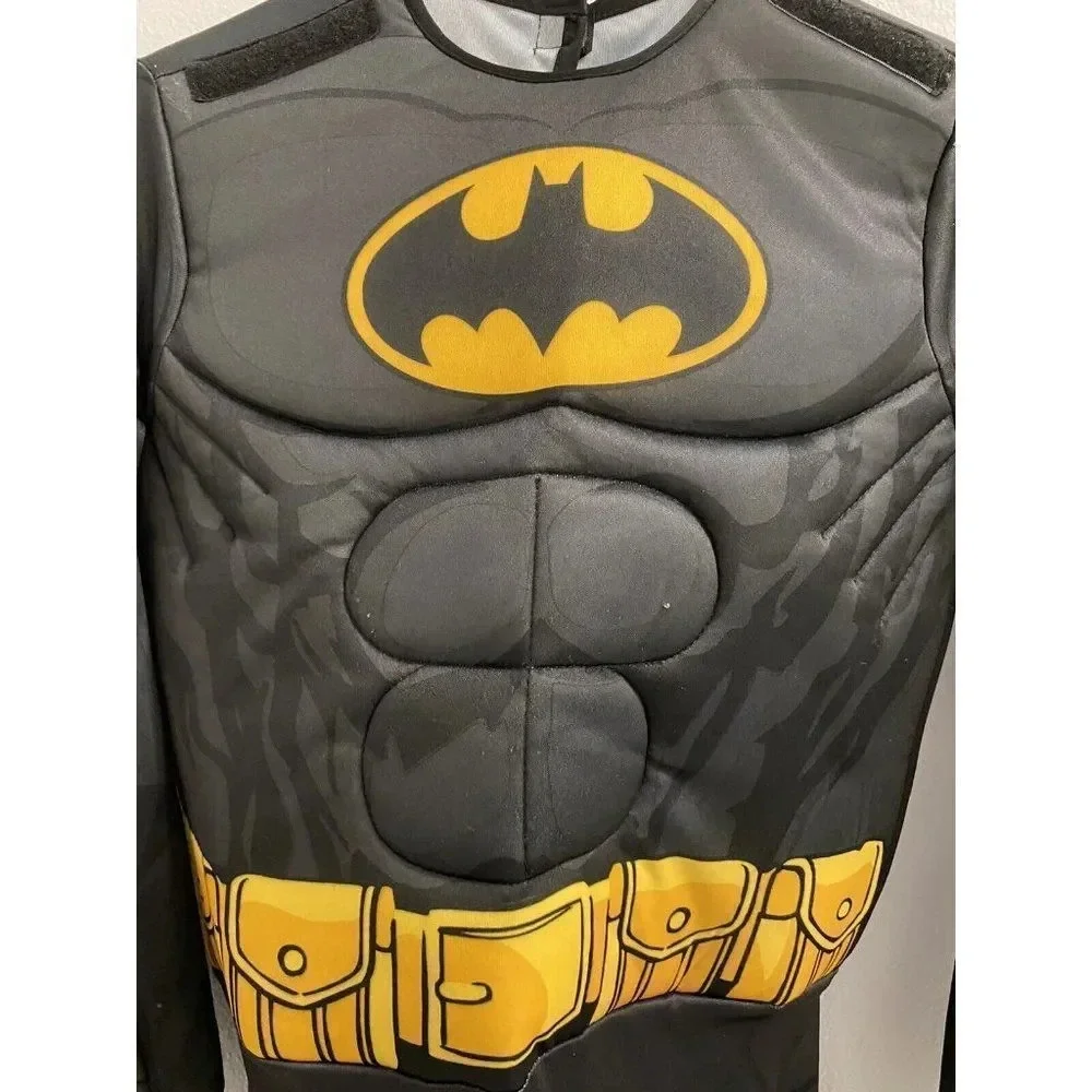 KIDS BATMAN HALLOWEEN COSTUME DRESS UP - SIZE MEDIUM - NO CAPE - GOOD CONDITION